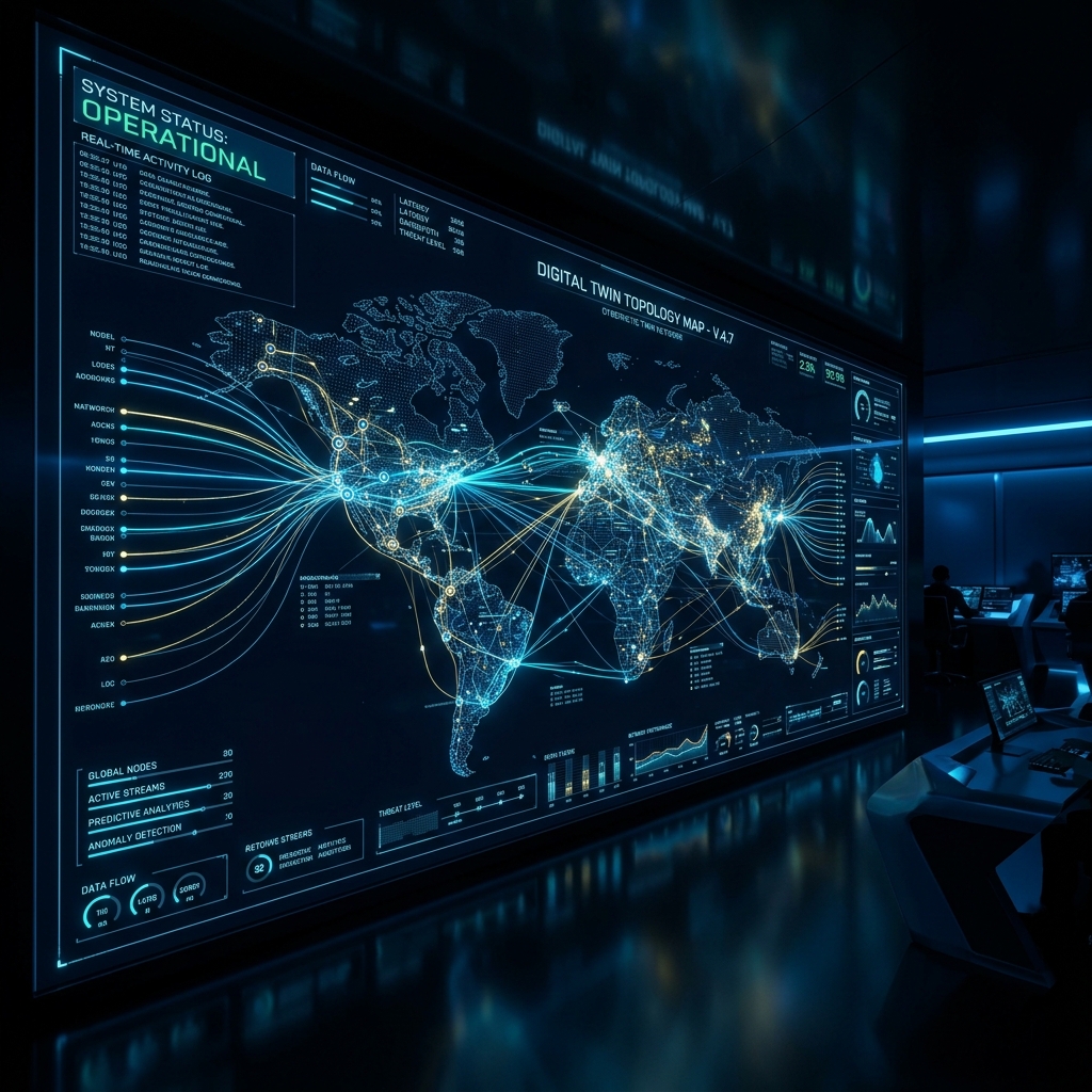 Digital twin architecture background